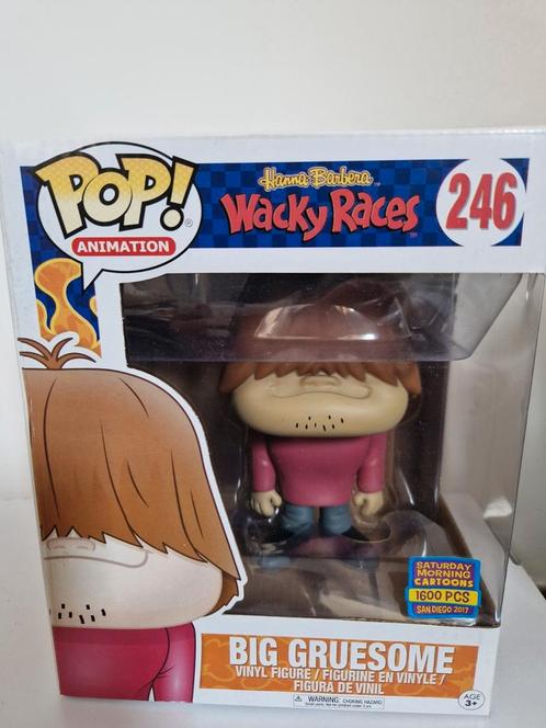 Funko Pop! Big Gruesome #246 – Wacky Races – SDCC 2017, Verzamelen, Poppetjes en Figuurtjes, Nieuw, Ophalen of Verzenden