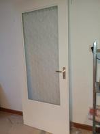 Binnendeur met glas, Ophalen, 80 tot 100 cm, Binnendeur, Zo goed als nieuw
