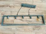 Industriële stalen hanglamp, Ophalen of Verzenden, Zo goed als nieuw, Metaal, Minder dan 50 cm