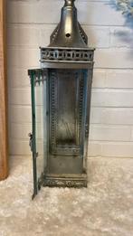 Metalen wand windlicht, Huis en Inrichting, Woonaccessoires | Kandelaars en Kaarsen, 50 tot 75 cm, Ophalen of Verzenden, Zo goed als nieuw