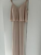 Lang beige mooie jurk, Maat 38/40 (M), Galajurk, Beige, Ophalen of Verzenden