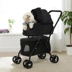 Dubbele kinderwagen voor huisdieren - opvouwbaar - met afnee, Hobby en Vrije tijd, Verzenden, Nieuw