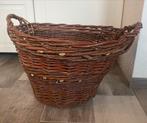 Grote mand van takken/stokken, Ophalen, Gebruikt, Mand, Rond