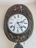 Koperen Comtoise klok met bloemslinger, Antiek en Kunst, Antiek | Klokken, Ophalen