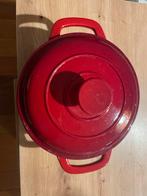 Ernesto Gietijzeren Braadpan - Rood, Ophalen of Verzenden, Zo goed als nieuw, Koekenpan of Braadpan, Gietijzer