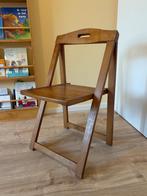 6x Vintage houten klapstoelen hardhout, Huis en Inrichting, Stoelen, Bruin, Ophalen of Verzenden, Zo goed als nieuw, Vijf, Zes of meer stoelen