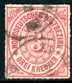 Noordduitse Bond 9 - Cijfer, Postzegels en Munten, Postzegels | Europa | Duitsland, Ophalen of Verzenden, Duitse Keizerrijk, Gestempeld