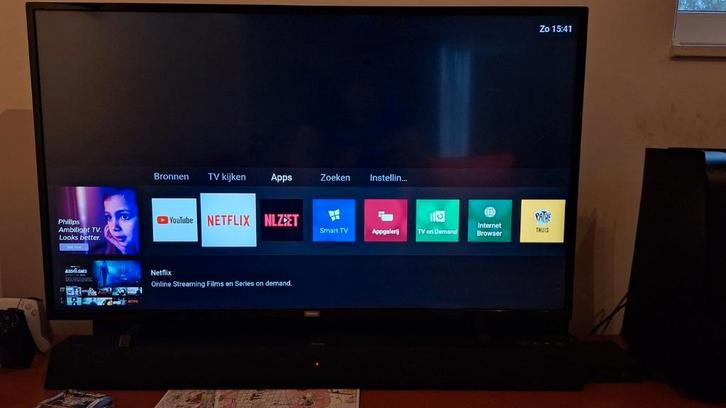 Philips TV 43 Inch, Audio, Tv en Foto, Televisies, Gebruikt, LED, 100 cm of meer, 4k (UHD), Philips, 50 Hz, Smart TV, Ophalen
