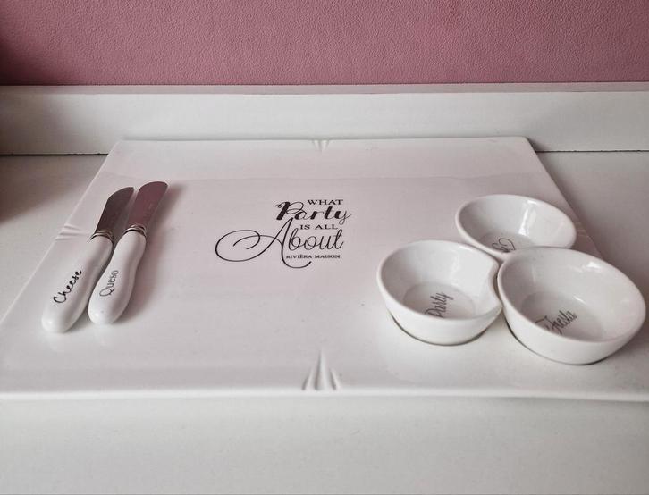 Riviera maison  party schaal, Huis en Inrichting, Woonaccessoires | Schalen en Manden, Nieuw, Rond, Ophalen