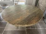 Ronde Teakhouten Tafel – 150 cm diameter, Huis en Inrichting, Ophalen, Vijf personen of meer, 100 tot 150 cm, 100 tot 150 cm