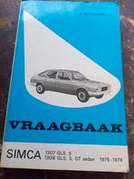 Vraagbaak SIMCA 1307 - 1308 S GLS  GT, Ophalen of Verzenden