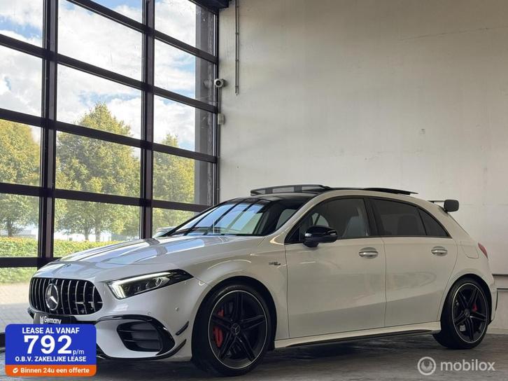 Mercedes A45 S Edition 1 Aero Premium + /Burmester/Pano/360, Auto's, Mercedes-Benz, Bedrijf, Te koop, A-Klasse, 4x4, Metallic lak
