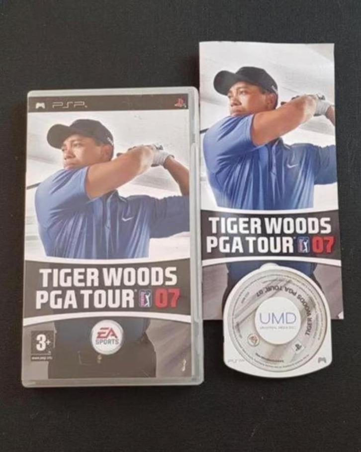 OPRUİMEN | PSP | Tiger Woods PGA Tour 07, Spelcomputers en Games, Games | Sony PlayStation Portable, Gebruikt, Sport, 1 speler