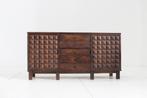 Vintage Spaanse Brutalist sideboard dressoir, Huis en Inrichting, Kasten | Dressoirs, Ophalen, Gebruikt, 150 tot 200 cm, Vintage , kast ,dressoir