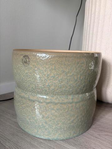 Design Bloempot Groen/Blauw kamerplant portugal beige beschikbaar voor biedingen