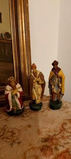 3 koningen uit Antieke gipsen kerstgroep, Antiek en Kunst, Ophalen of Verzenden