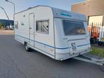 Knaus Azur 495 nette caravan met voortent, Caravans en Kamperen, Rondzit, Particulier, Knaus, Tot en met 4