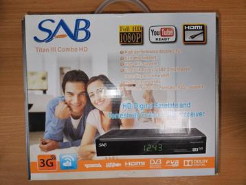 2x SAB Titan III Combo HD satelliet ontvanger beschikbaar voor biedingen