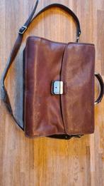 Mooie leren aktetas Castelijn en Beerens, Overige merken, Gebruikt, Bruin, Ophalen of Verzenden