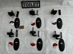 Bakelieten vrij en bezet, wc slot, badkamer, toilet, slot, Antiek en Kunst, Ophalen of Verzenden