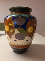 Gouds Plateel Suza Vaas - Bolvormig, 20 cm, Antiek en Kunst, Antiek | Keramiek en Aardewerk, Ophalen