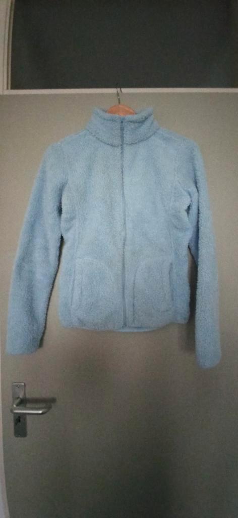 Lichtblauwe Fleece Jasje - Colours of the World - Maat S, Kleding | Dames, Jasjes, Kostuums en Pakken, Zo goed als nieuw, Jasje