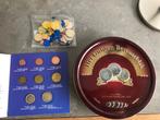 D.038 / Eerste uitgifte Euromunten setjes + bewaarblik, Postzegels en Munten, Munten | Nederland, Ophalen of Verzenden, Koningin Beatrix