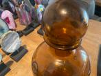Apotheker fles bruin glas met stolp 43 cm 3l, Huis en Inrichting, Woonaccessoires | Stolpen, Nieuw, Ophalen