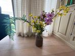 Glass vase with flowers, Ophalen, Gebruikt, Overige kleuren, Glas