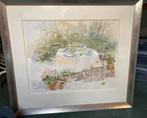 Aquarel Jan Koning 70 x 80 in mooie lijst, Ophalen