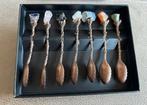 Edelsteen Kristal Hekslepels - Set van 7 Bronzen Lepels, Ophalen of Verzenden