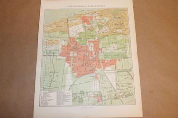 Antieke kaart/plattegrond - Den Haag - Circa 1900 beschikbaar voor biedingen