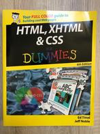 HTML, XHTML & CSS for Dummies 6th edition, Programmeertaal of Theorie, Ed tittel & jeff noble, Zo goed als nieuw, Ophalen