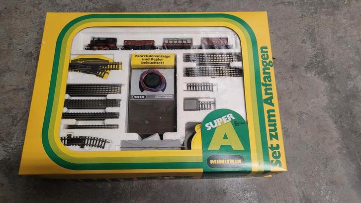 Minitrix N-spoor Startset A 1036, Hobby en Vrije tijd, Modeltreinen | N-Spoor, Gebruikt, Treinset, Gelijkstroom, Trix, Ophalen of Verzenden