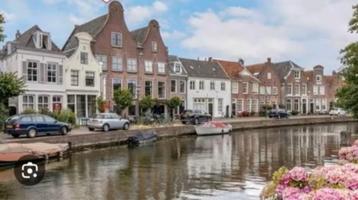 Prachtige aquarel Langegracht Maarssen M. Maat beschikbaar voor biedingen