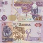 ZAMBIA 2021 5 kwacha #57d UNC, Postzegels en Munten, Bankbiljetten | Afrika, Zambia, Verzenden