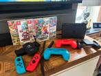 Switch set met games, Spelcomputers en Games, Spelcomputers | Nintendo Switch, Met games, Met 2 controllers, Ophalen of Verzenden