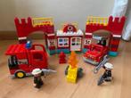 Duplo, brandweerkazerne: brandweer vuur auto, set 10593, Kinderen en Baby's, Speelgoed | Duplo en Lego, Ophalen of Verzenden, Gebruikt