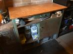 Vintage industrieel werkbankje, Doe-het-zelf en Verbouw, Werkbanken, Ophalen, Gebruikt, 70 tot 120 cm