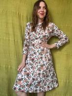 Vintage jurk met binnenvoering- print - 70s, Vintage, Ophalen of Verzenden, Gedragen, Maat 36 (S)