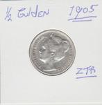 Mooie Wilhelmina 1/2 gld 1905 zfr., Postzegels en Munten, Munten | Nederland, ½ gulden, Zilver, Ophalen of Verzenden, Koningin Wilhelmina
