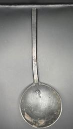 Tinnen lepel met rooskeur, Antiek en Kunst, Antiek | Tin, Ophalen of Verzenden