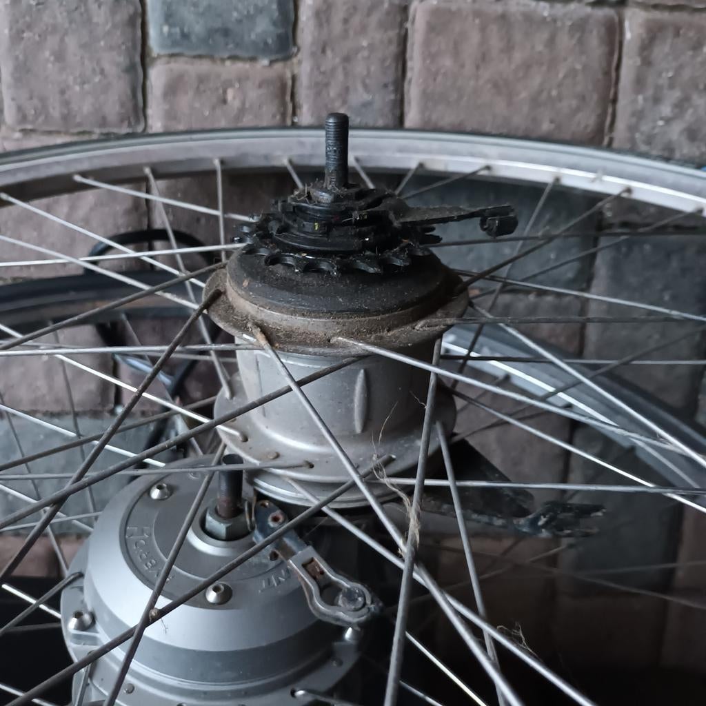 Voorwiel en achterwiel giant fiets, Fietsen en Brommers, Fietsonderdelen, Ophalen of Verzenden, Gebruikt, Wiel