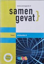 Samengevat wiskunde, Ophalen of Verzenden, Nieuw, HAVO, Wiskunde A