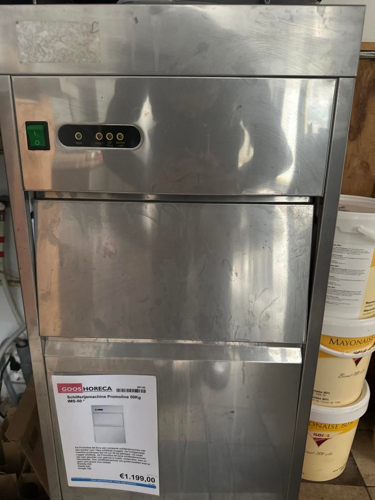 Horeca Schilferijsmachine Promoline 50KG, Ophalen, Gebruikt, Koelen en Vriezen