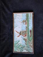 Cloisonné tegel De Porceleyne Fles met 2 korenmolens, Ophalen of Verzenden