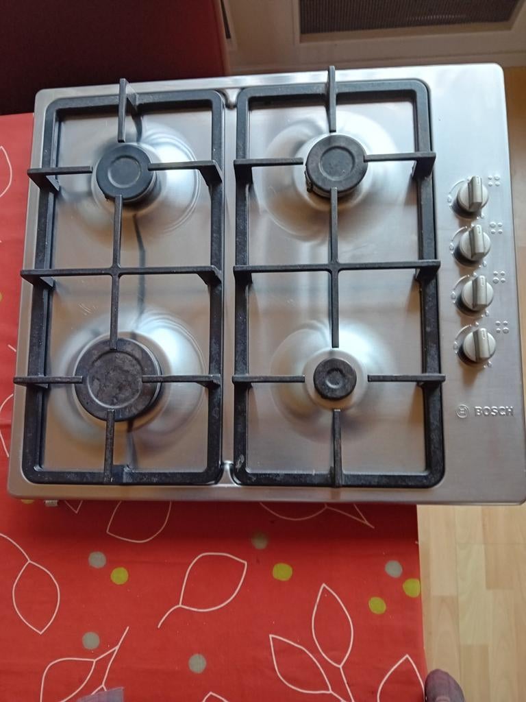 Gasstel, Witgoed en Apparatuur, Kookplaten, Ophalen, Gebruikt, 4 kookzones, Inbouw