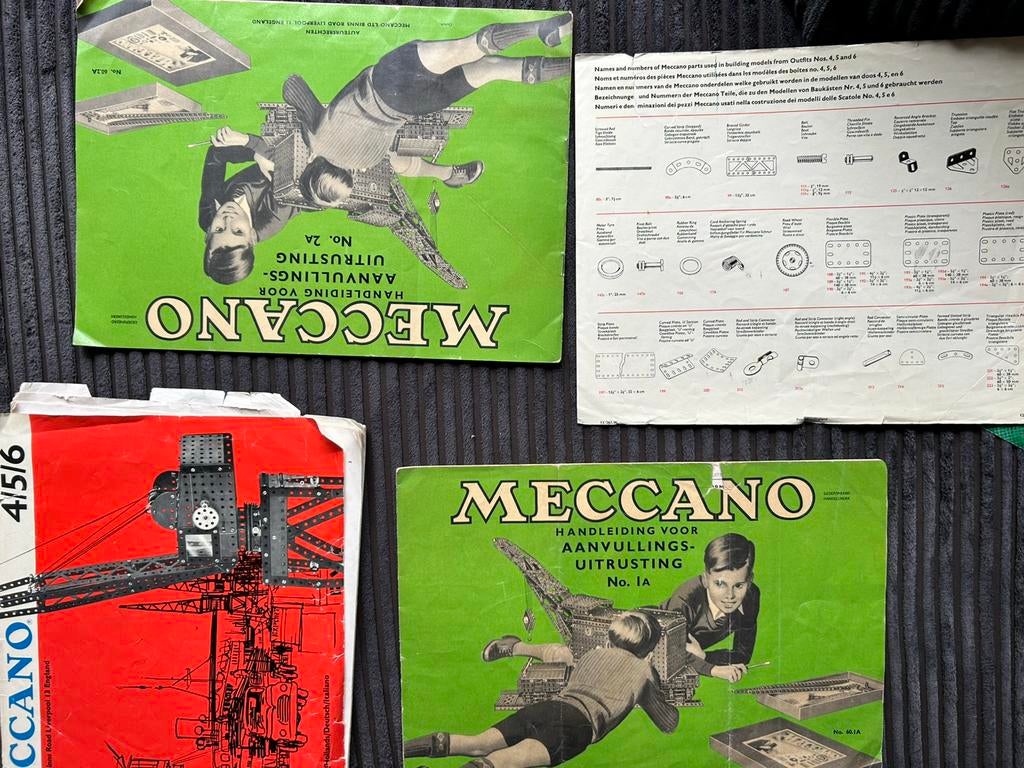 Aantal oude Meccano Voorbeeld reclame boekjes, Ophalen of Verzenden
