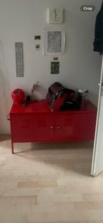 Ikea PS rood stalen kast, Ophalen, Gebruikt