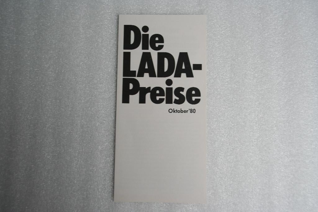 Folder / prijslijst Lada (10-1980) (1), Ophalen of Verzenden, Nieuw, Overige merken